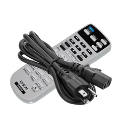 control remoto para proyectores y cable de poder