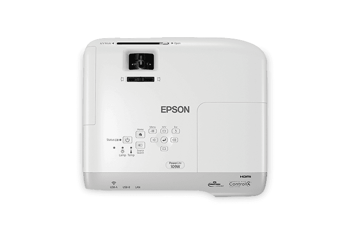 Epson PowerLite 109W Epson - Vista 4 del proyector Nuevo