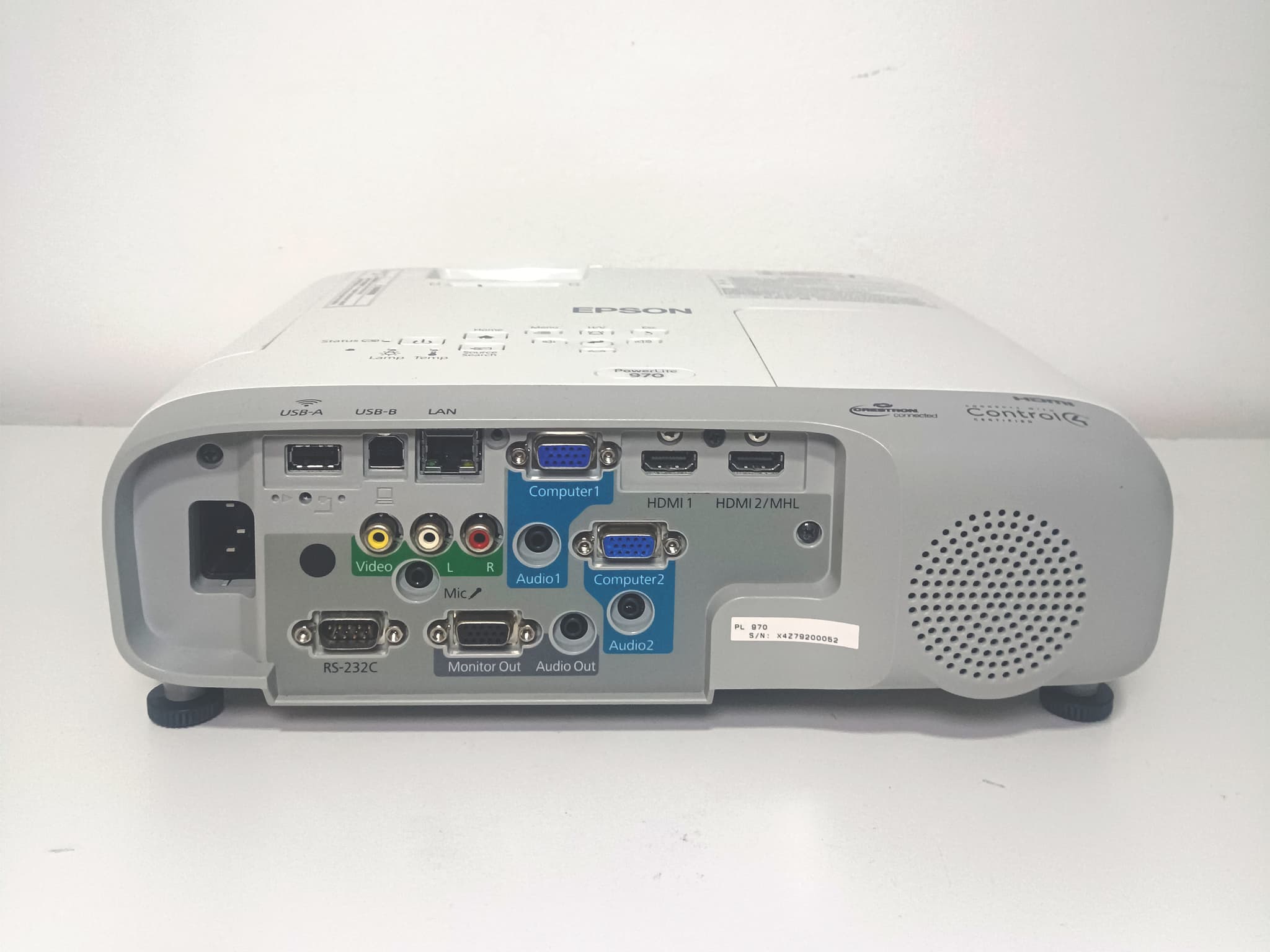 Epson PowerLite 970 Epson - Vista 4 del proyector Reacondicionado