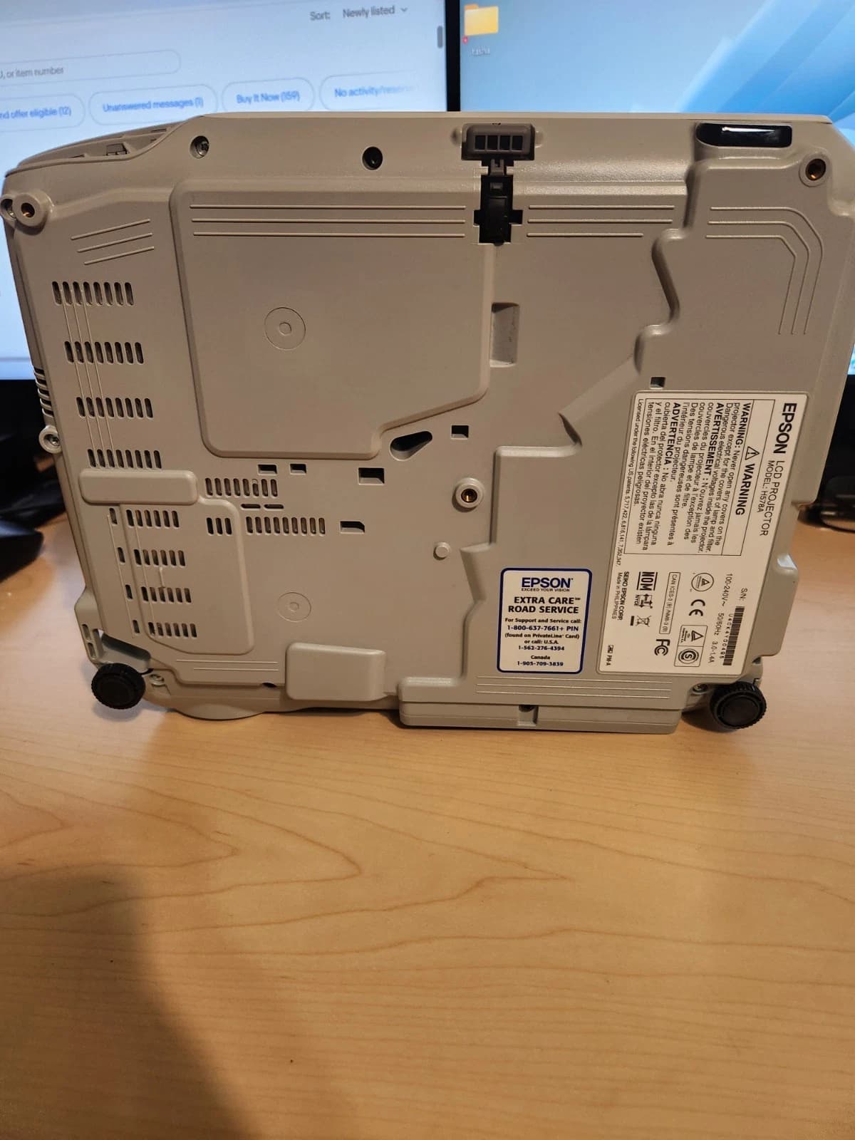 Proyector Epson 99W - H578A WXGA 3000 Lúmenes - Lote 30 Unidades Epson - Vista 10 del proyector Reacondicionado